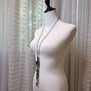 Long Chain Beaded Lanyard Necklace